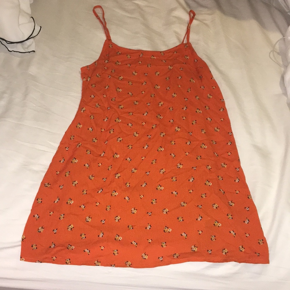 never worn orange dress